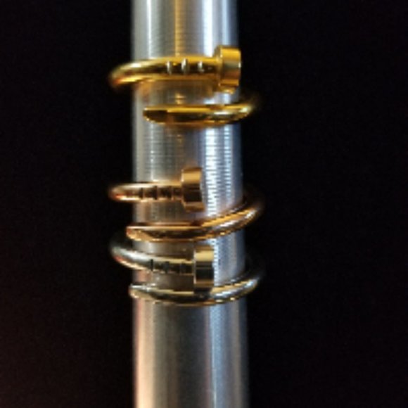 BEAUTIFUL Stainless Steel Gold Filled Nail Ring - Picture 3 of 5